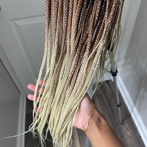 Ombré Box Braid Full Lace Wig - Picture 5 of 6